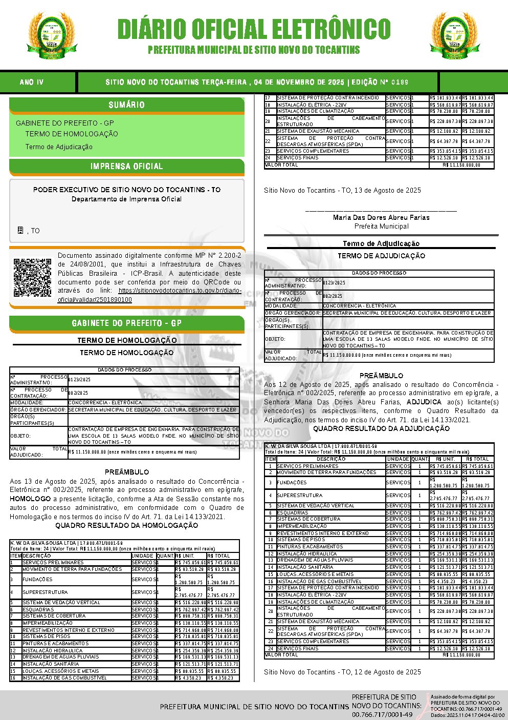 Diário Oficial - Edição 189