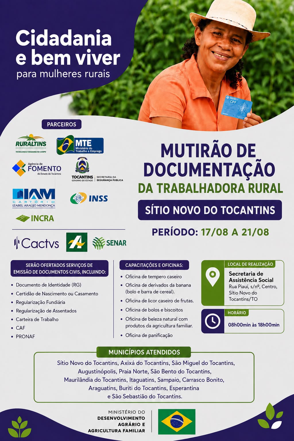 MULTIRÃO E DOCUMENTAÇÃO DA TRABALHADORA RURAL