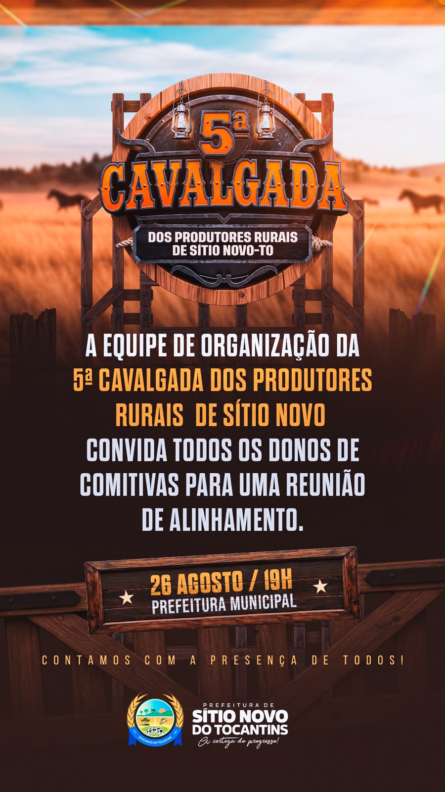 CONVITE: Reunião com os líderes de comitivas