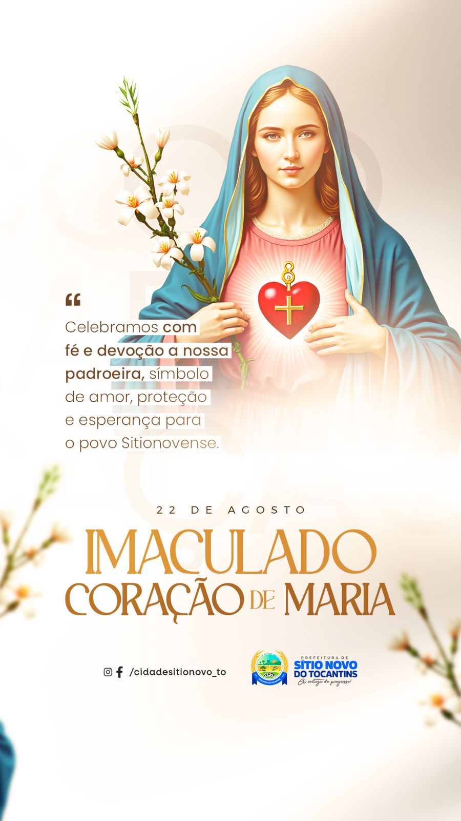 Sítio Novo celebra o Dia do Imaculado Coração de Maria