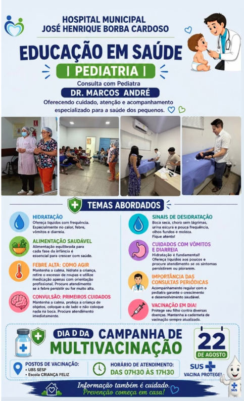 Educação em Saúde: Pediatria.